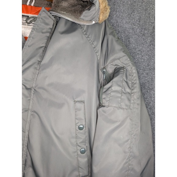 Vtg Montgomery Ward Quality Outerwear Snorkel Parka Jacket Green Size Large - Picture 3 of 8